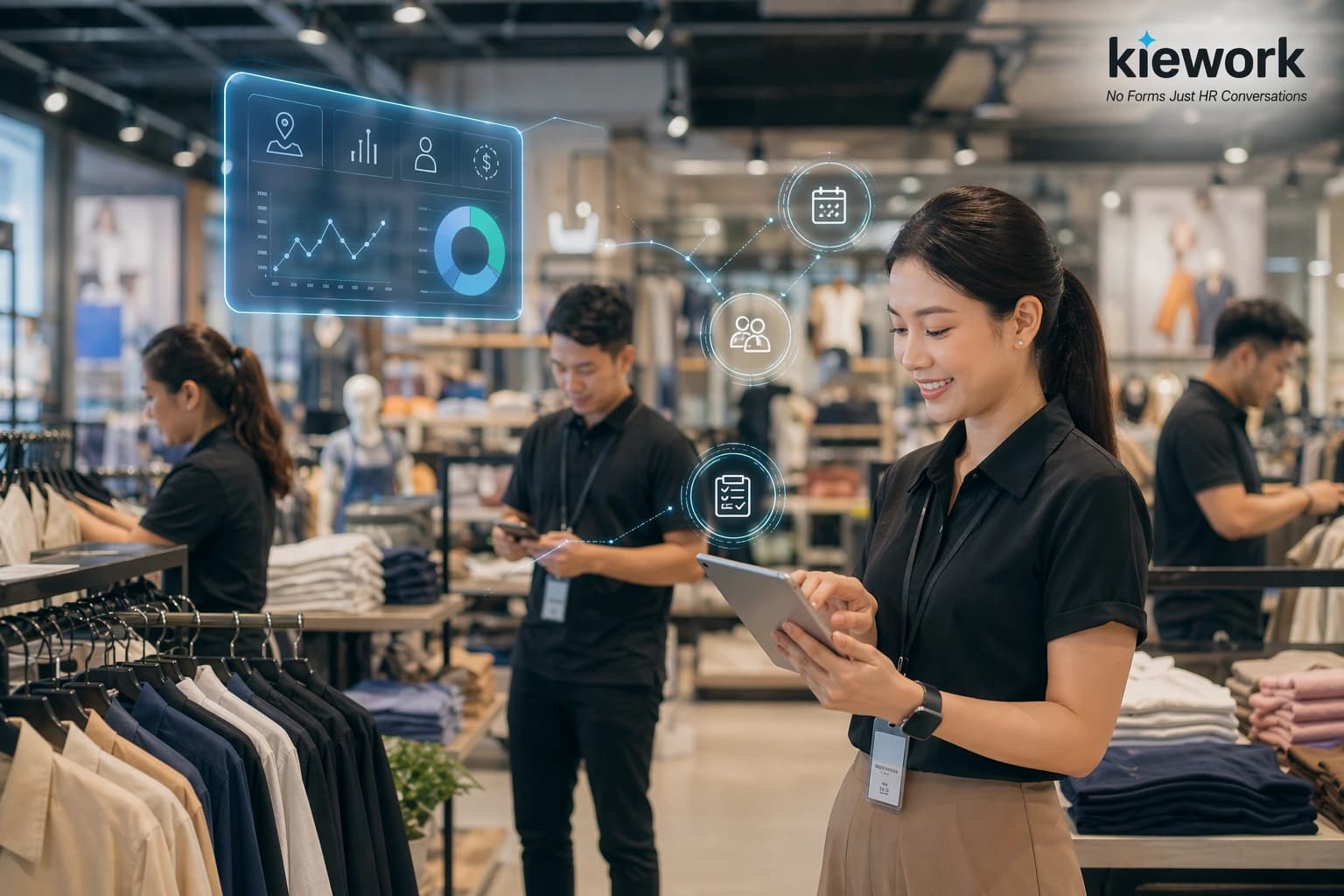 Retail store workforce management and automated staff rostering